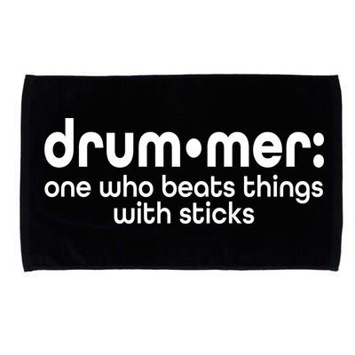 Funny Drummer Definition Beats With Sticks Microfiber Hand Towel