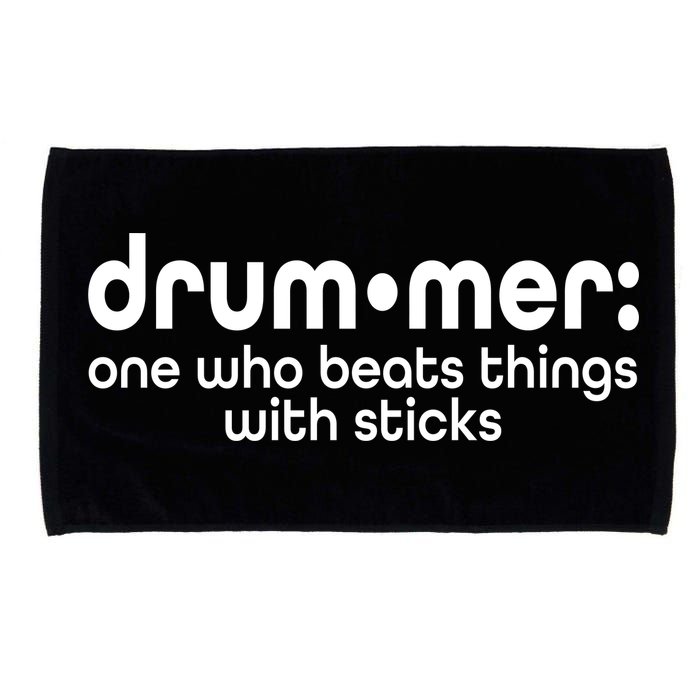 Funny Drummer Definition Beats With Sticks Microfiber Hand Towel