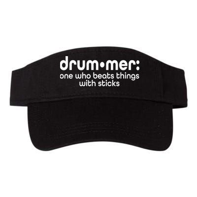 Funny Drummer Definition Beats With Sticks Visor