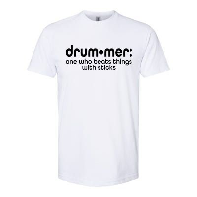 Funny Drummer Definition Beats With Sticks Softstyle® CVC T-Shirt