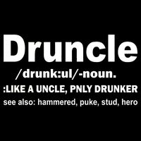 Funny Drunk Uncle Druncle Definition Impact Tech Backpack
