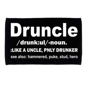 Funny Drunk Uncle Druncle Definition Microfiber Hand Towel