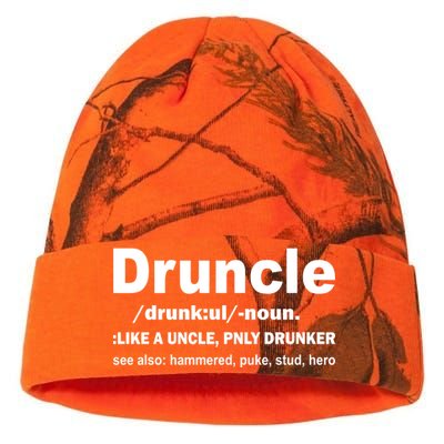 Funny Drunk Uncle Druncle Definition Kati Licensed 12" Camo Beanie