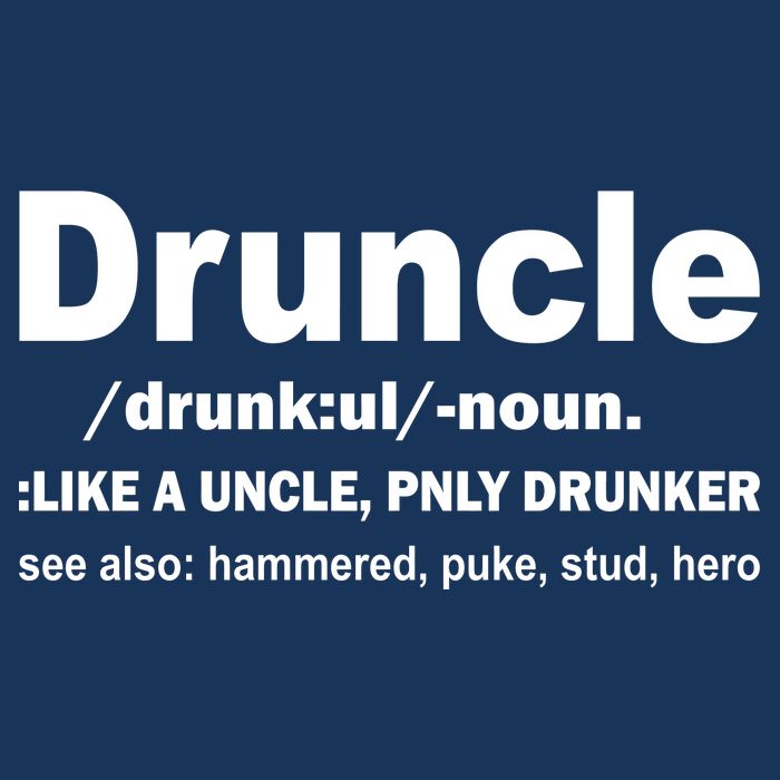 Funny Drunk Uncle Druncle Definition 7-Panel Snapback Hat