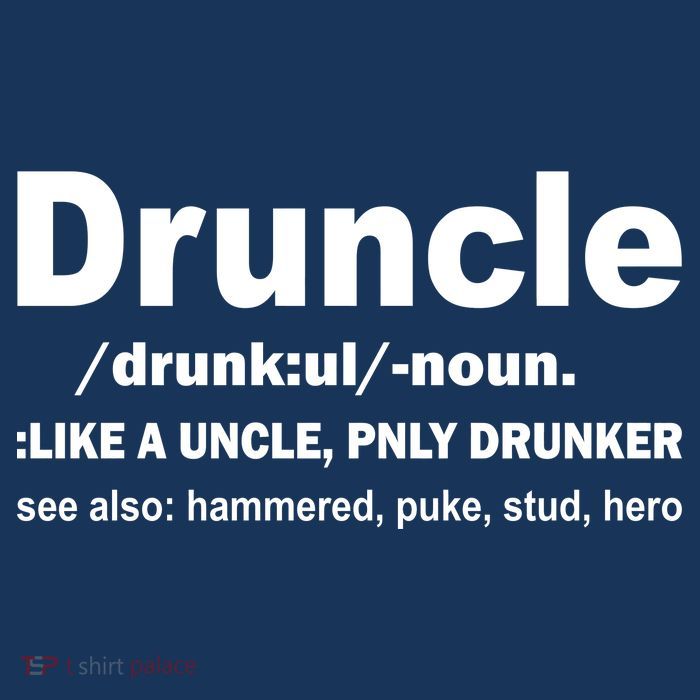 Funny Drunk Uncle Druncle Definition Womens T-Shirt