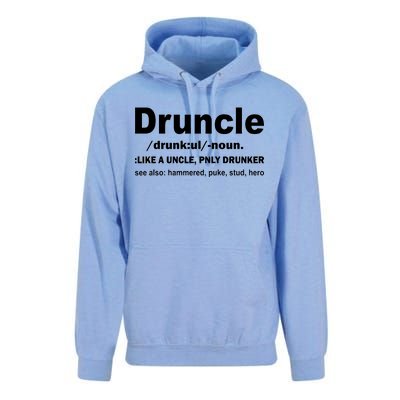 Funny Drunk Uncle Druncle Definition Unisex Surf Hoodie