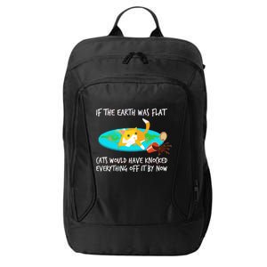 Funny Earth Cat City Backpack