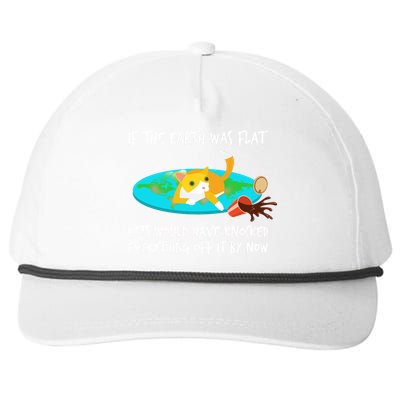 Funny Earth Cat Snapback Five-Panel Rope Hat