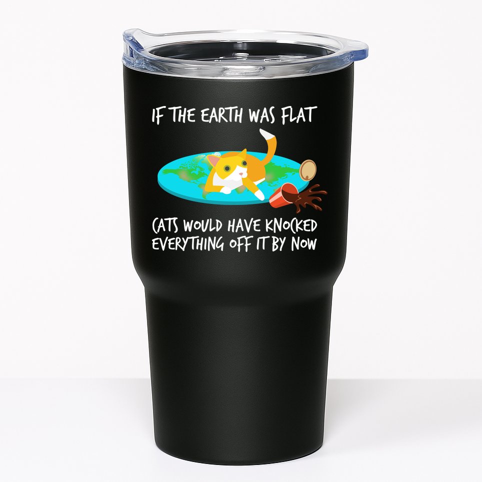 Funny Earth Cat Tumbler