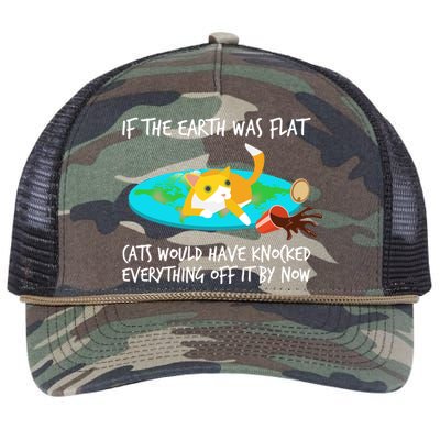 Funny Earth Cat Retro Rope Trucker Hat Cap