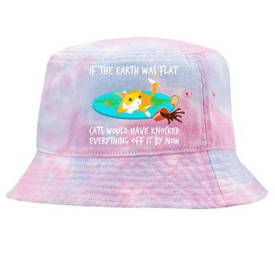 Funny Earth Cat Tie-Dyed Bucket Hat