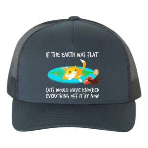 Funny Earth Cat Yupoong Adult 5-Panel Trucker Hat