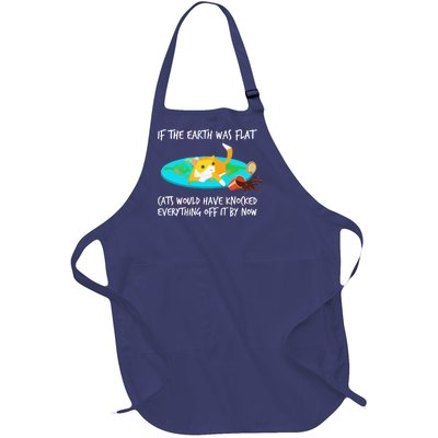 Funny Earth Cat Full-Length Apron With Pockets