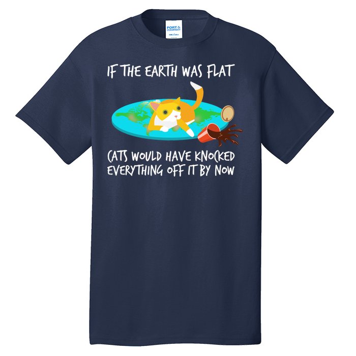 Funny Earth Cat Tall T-Shirt