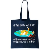 Funny Earth Cat Tote Bag