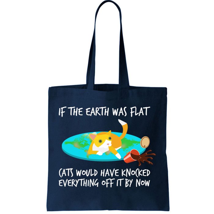 Funny Earth Cat Tote Bag