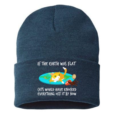 Funny Earth Cat Sustainable Knit Beanie