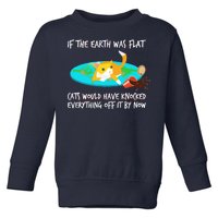 Funny Earth Cat Toddler Sweatshirt