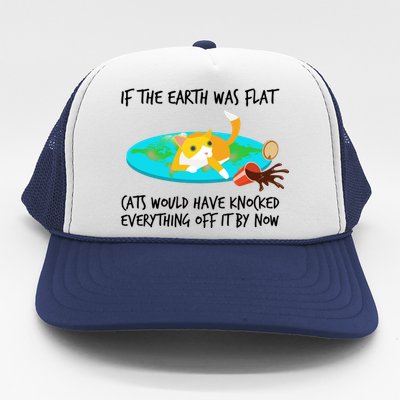 Funny Earth Cat Trucker Hat