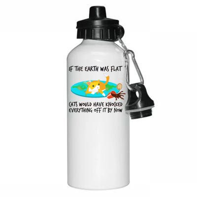 Funny Earth Cat Aluminum Water Bottle