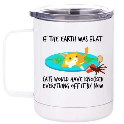 Funny Earth Cat 12 oz Stainless Steel Tumbler Cup