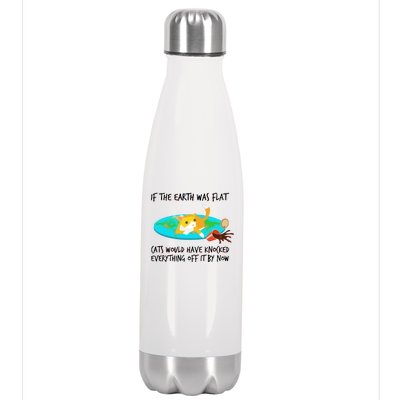 Funny Earth Cat Stainless Steel Insulated Water Bottle