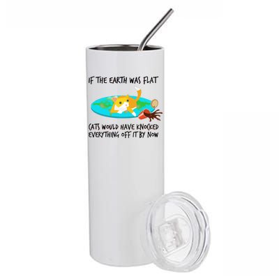 Funny Earth Cat Stainless Steel Tumbler