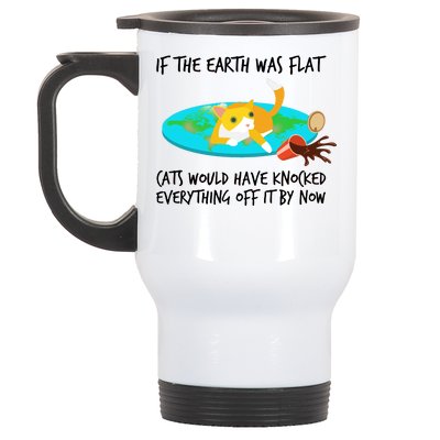 Funny Earth Cat Stainless Steel Travel Mug