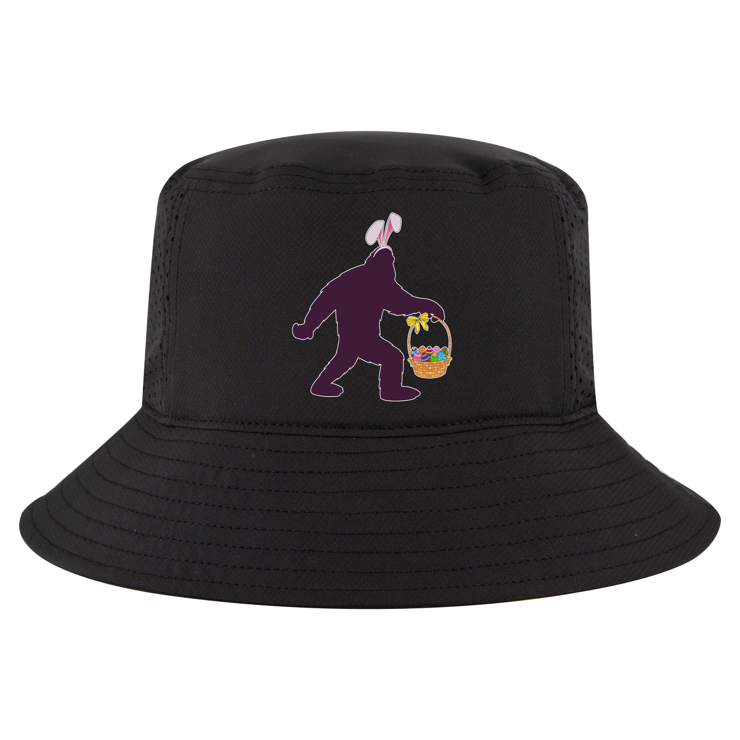 Funny Easter Bunny Eared Bigfoot Sasquatch  Cool Comfort Performance Bucket Hat