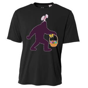 Funny Easter Bunny Eared Bigfoot Sasquatch  Cooling Performance Crew T-Shirt