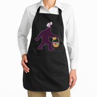 Funny Easter Bunny Eared Bigfoot Sasquatch  Apron