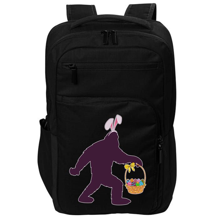 Funny Easter Bunny Eared Bigfoot Sasquatch  Impact Tech Backpack