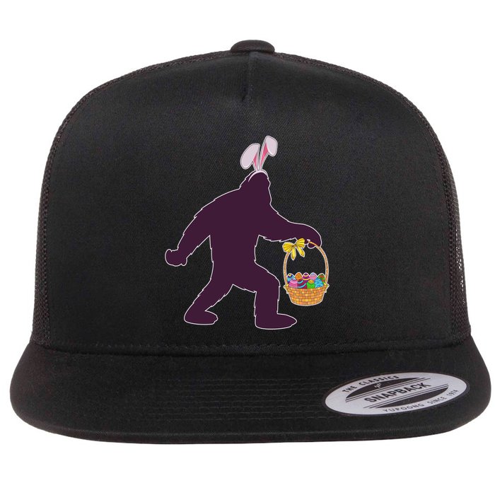 Funny Easter Bunny Eared Bigfoot Sasquatch  Flatbill Hat
