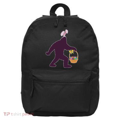 Funny Easter Bunny Eared Bigfoot Sasquatch  16 in Basic Backpack