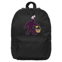 Funny Easter Bunny Eared Bigfoot Sasquatch  16 in Basic Backpack
