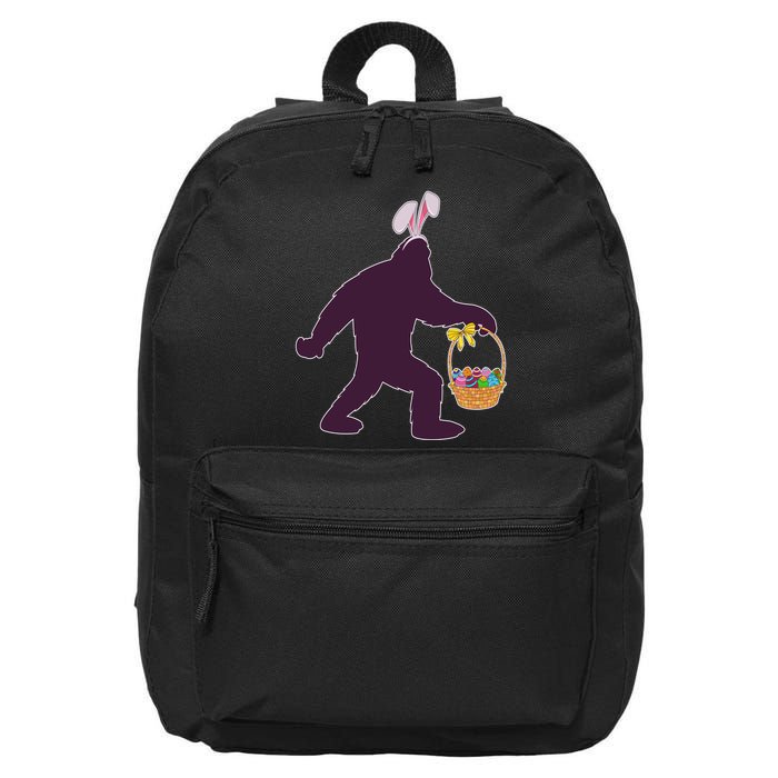 Funny Easter Bunny Eared Bigfoot Sasquatch  16 in Basic Backpack