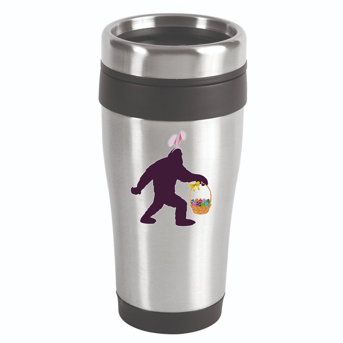 Funny Easter Bunny Eared Bigfoot Sasquatch  16oz Travel Tumbler