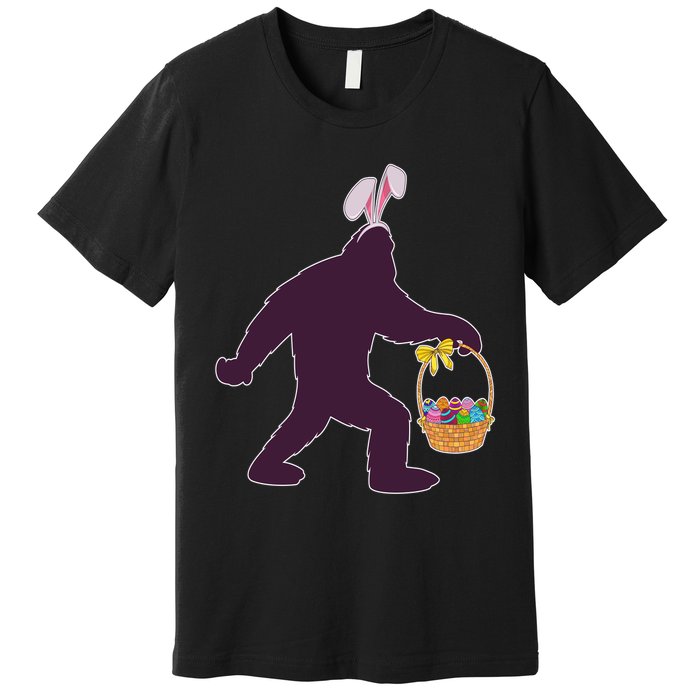 Funny Easter Bunny Eared Bigfoot Sasquatch  Premium T-Shirt