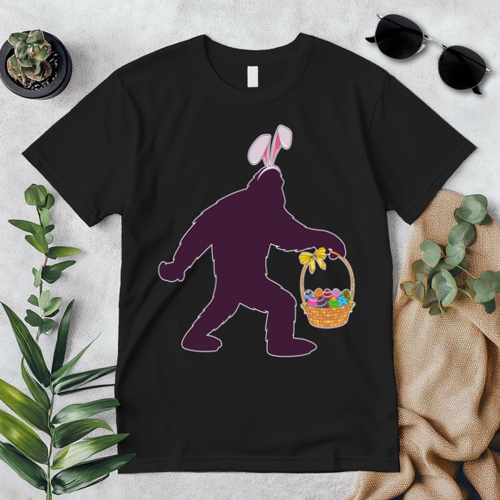 Funny Easter Bunny Eared Bigfoot Sasquatch  Premium T-Shirt