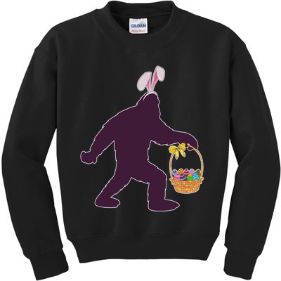 Funny Easter Bunny Eared Bigfoot Sasquatch  Kids Sweatshirt