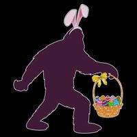 Funny Easter Bunny Eared Bigfoot Sasquatch  Wool Snapback Cap