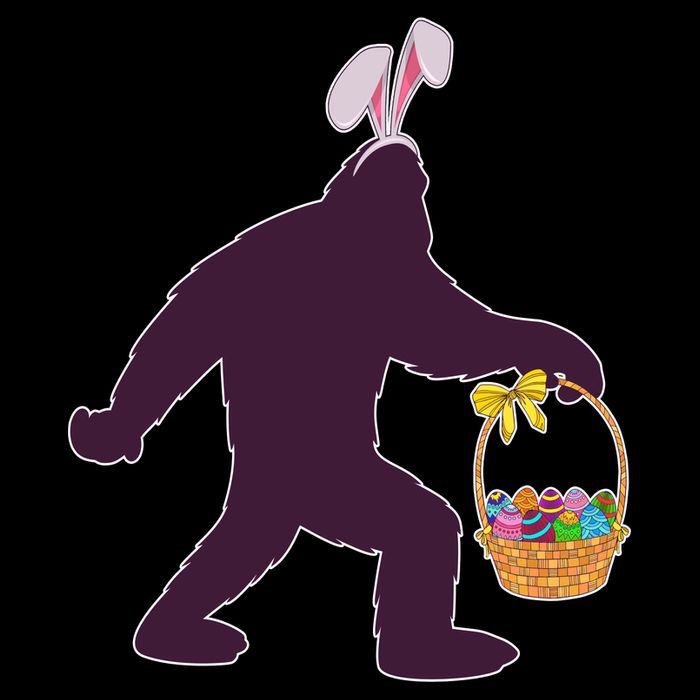 Funny Easter Bunny Eared Bigfoot Sasquatch  Wool Snapback Cap