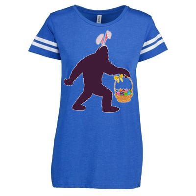 Funny Easter Bunny Eared Bigfoot Sasquatch  Enza Ladies Jersey Football T-Shirt