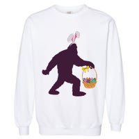 Funny Easter Bunny Eared Bigfoot Sasquatch  Garment-Dyed Sweatshirt