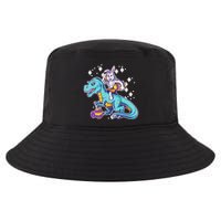 Funny Easter Bunny Riding T-Rex Cool Comfort Performance Bucket Hat
