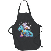 Funny Easter Bunny Riding T-Rex Apron