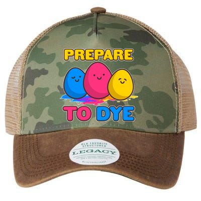 Funny Easter Prepare To Dye Legacy Tie Dye Trucker Hat