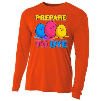 Funny Easter Prepare To Dye Cooling Performance Long Sleeve Crew