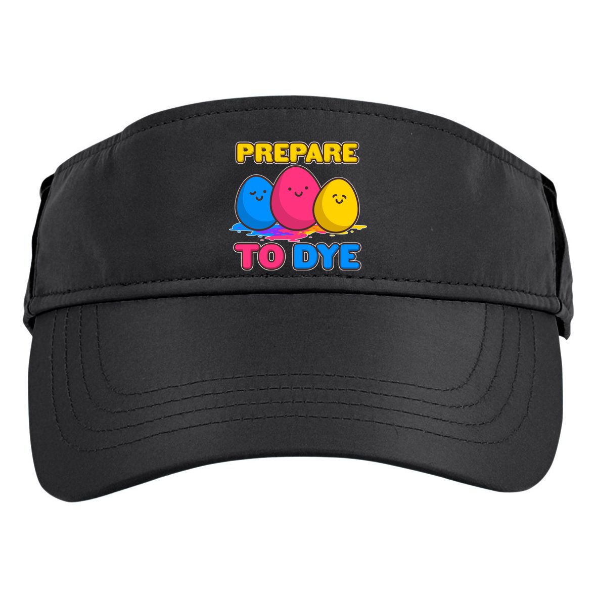 Funny Easter Prepare To Dye Adult Drive Performance Visor