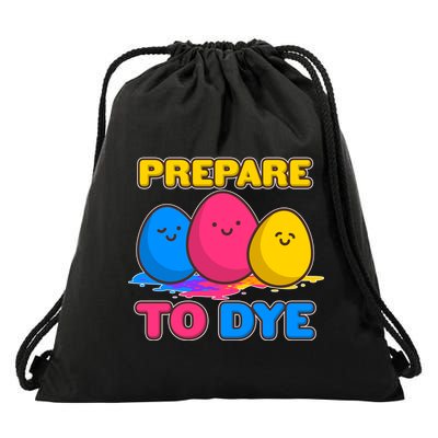 Funny Easter Prepare To Dye Drawstring Bag